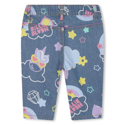 Jean imprim&eacute; taille &eacute;lastiqu&eacute;e BILLIEBLUSH FILLE