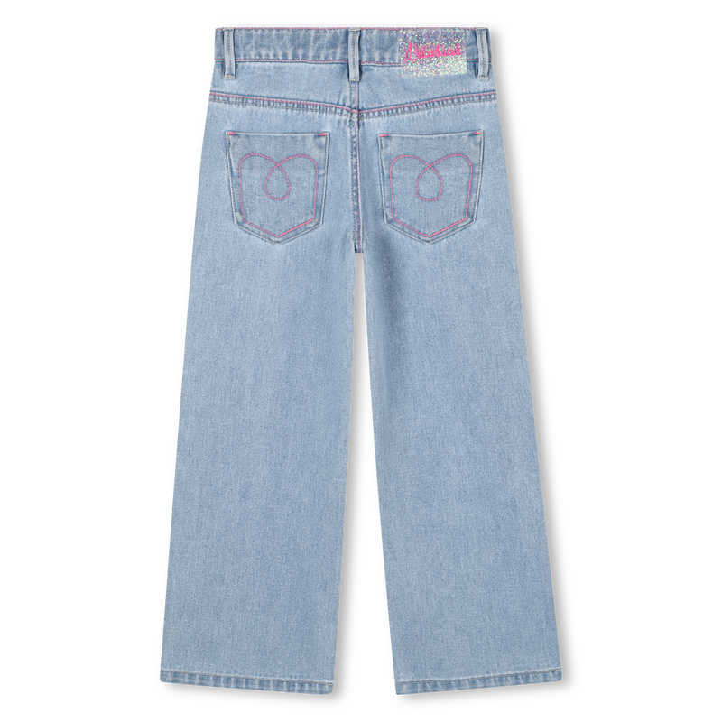 Pantalon en denim brod&eacute; BILLIEBLUSH 
                        FILLE