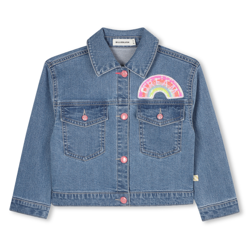Veste en denim &agrave; poches BILLIEBLUSH 
                        FILLE