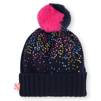 Bonnet &agrave; pompon orn&eacute; de sequins BILLIEBLUSH FILLE