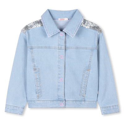 Veste en jean orn&eacute;e de sequins BILLIEBLUSH FILLE