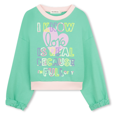 SWEAT EN MOLLETON BILLIEBLUSH FILLE