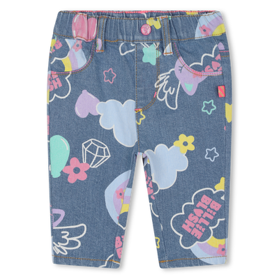 Jean imprim&eacute; taille &eacute;lastiqu&eacute;e BILLIEBLUSH FILLE