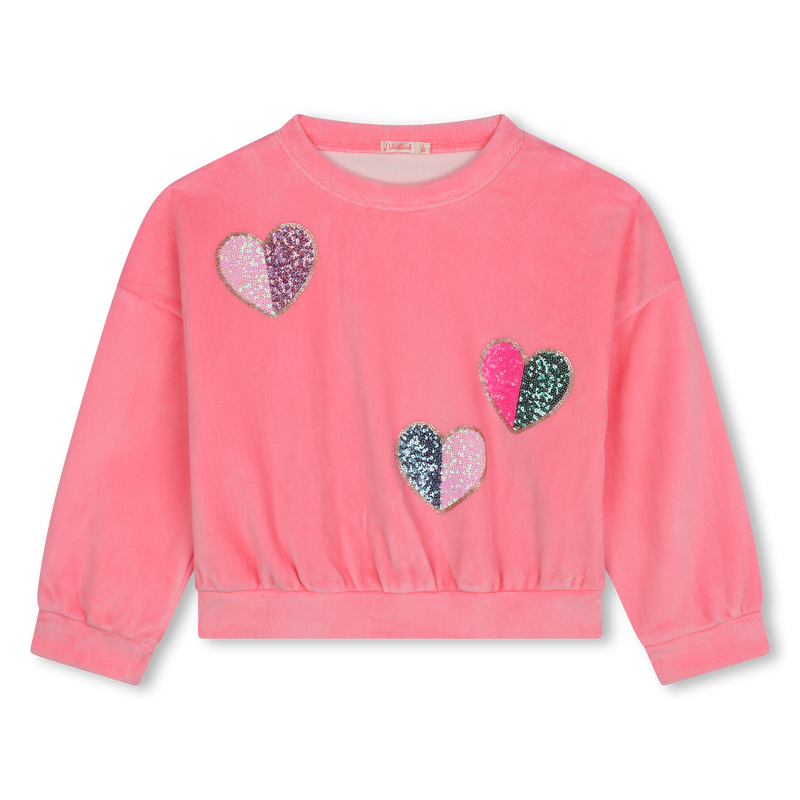 Sweat-shirt en velours BILLIEBLUSH 
                        FILLE
