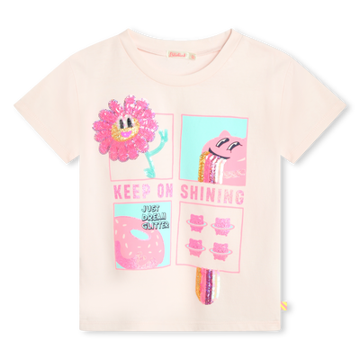 T-shirt avec imprim&eacute; orn&eacute; de sequins BILLIEBLUSH FILLE