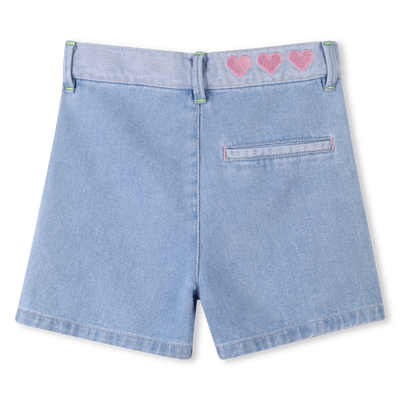 Short en jean taille r&eacute;glable BILLIEBLUSH FILLE