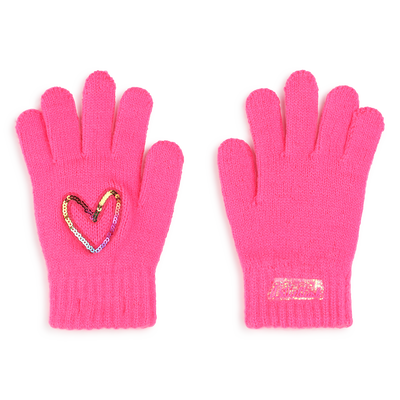 Gants avec coeur orn&eacute; de sequins BILLIEBLUSH FILLE