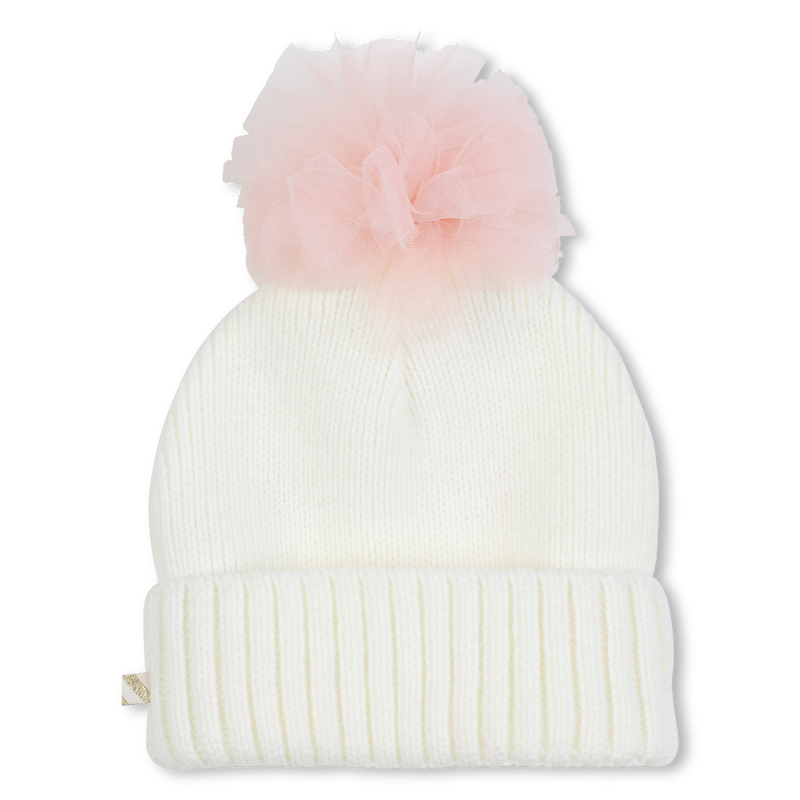Bonnet tricot &agrave; pompon BILLIEBLUSH 
                        FILLE