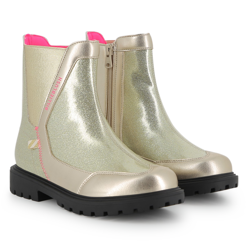 Bottines m&eacute;tallis&eacute;es BILLIEBLUSH 
                        FILLE