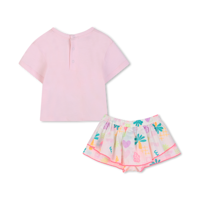 ENSEMBLE T-SHIRT + SHORT BILLIEBLUSH FILLE