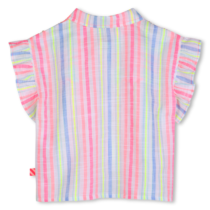 CHEMISE RAY&Eacute;E MANCHES VOLANT&Eacute;ES BILLIEBLUSH 
                        FILLE