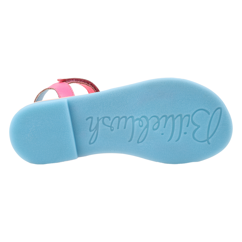 Sandales en cuir de vachette BILLIEBLUSH 
                        FILLE