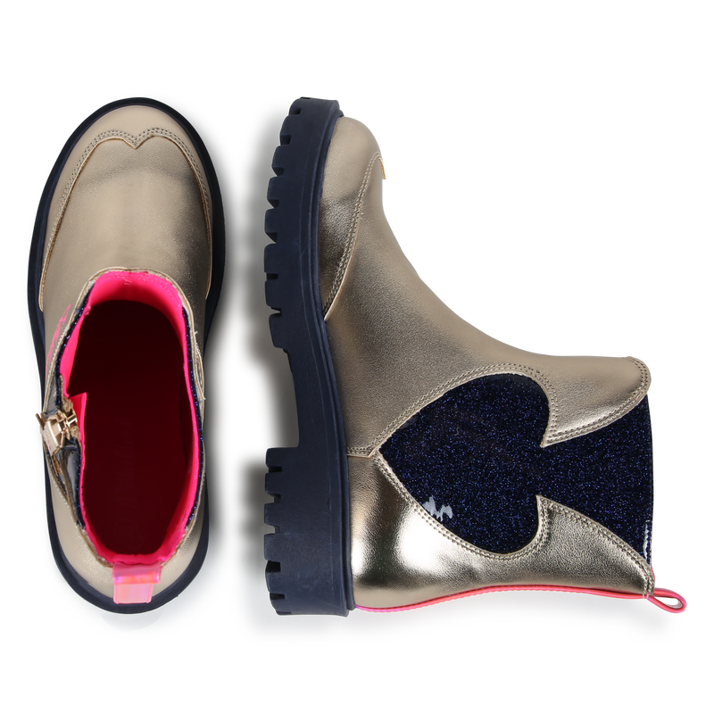 Bottines zipp&eacute;es paillet&eacute;es BILLIEBLUSH 
                        FILLE