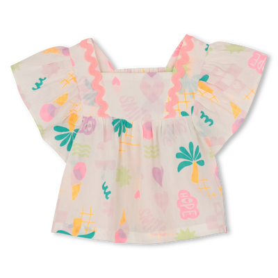 CHEMISIER MANCHES COURTES VOLANTEES BILLIEBLUSH FILLE