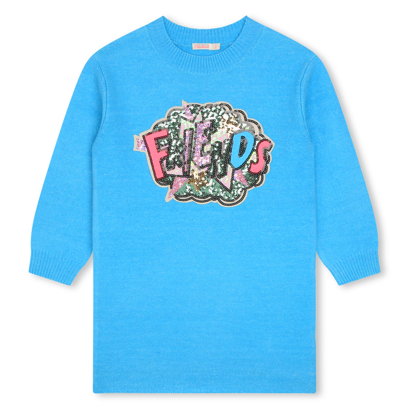 Robe pull brodée orné de sequins BILLIEBLUSH 
                        FILLE