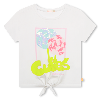 T-shirt forme confort orn&eacute; de sequins BILLIEBLUSH FILLE