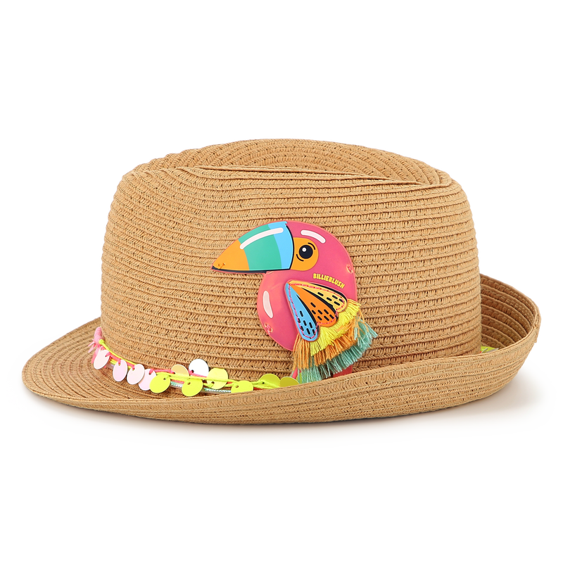 Chapeau moul&eacute; avec oiseau BILLIEBLUSH 
                        FILLE
