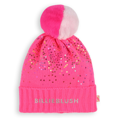 Bonnet &agrave; pompon orn&eacute; de sequins BILLIEBLUSH FILLE