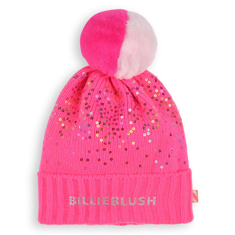 Bonnet &agrave; pompon orn&eacute; de sequins BILLIEBLUSH 
                        FILLE