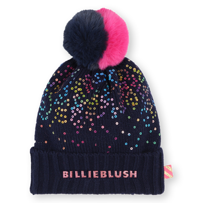 Bonnet &agrave; pompon orn&eacute; de sequins BILLIEBLUSH FILLE