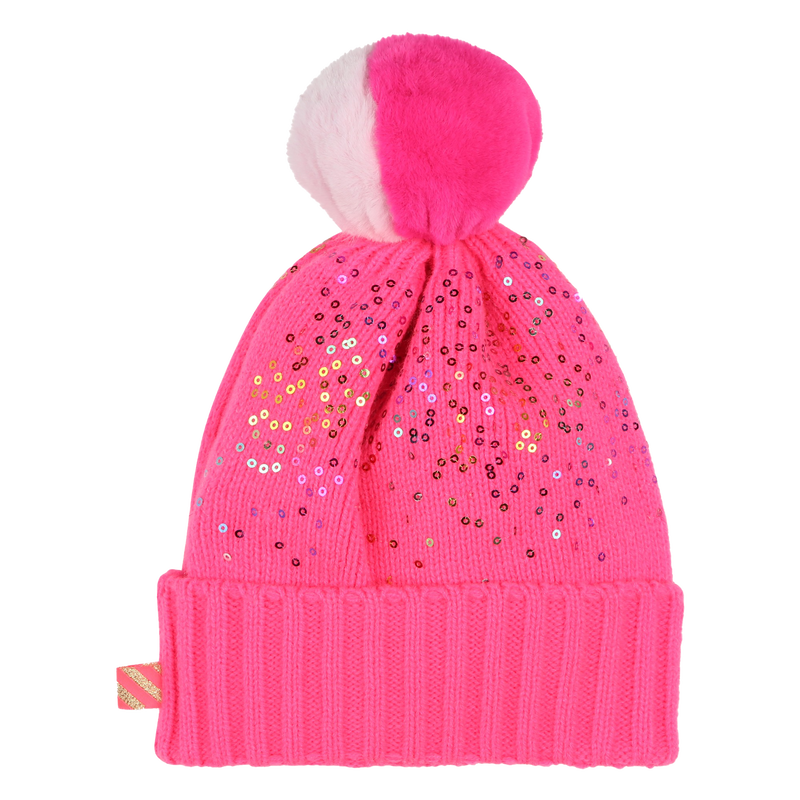 Bonnet &agrave; pompon orn&eacute; de sequins BILLIEBLUSH 
                        FILLE