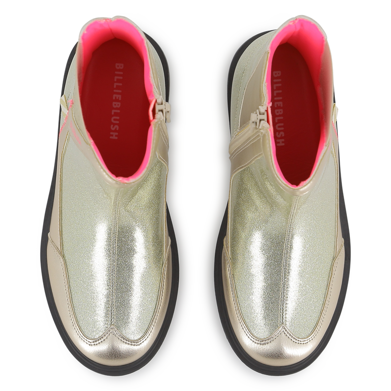 Bottines m&eacute;tallis&eacute;es BILLIEBLUSH 
                        FILLE