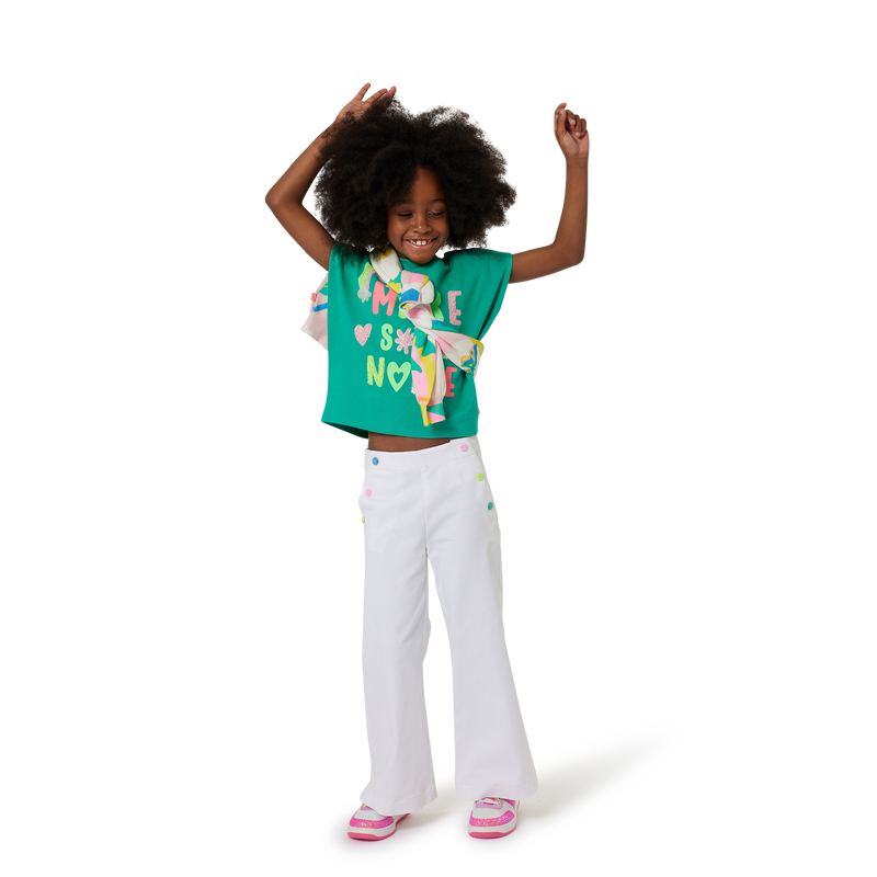 T-shirt ample &agrave; message BILLIEBLUSH 
                        FILLE