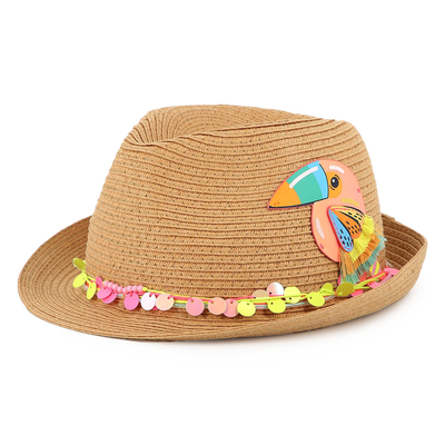 Chapeau moul&eacute; avec oiseau BILLIEBLUSH FILLE