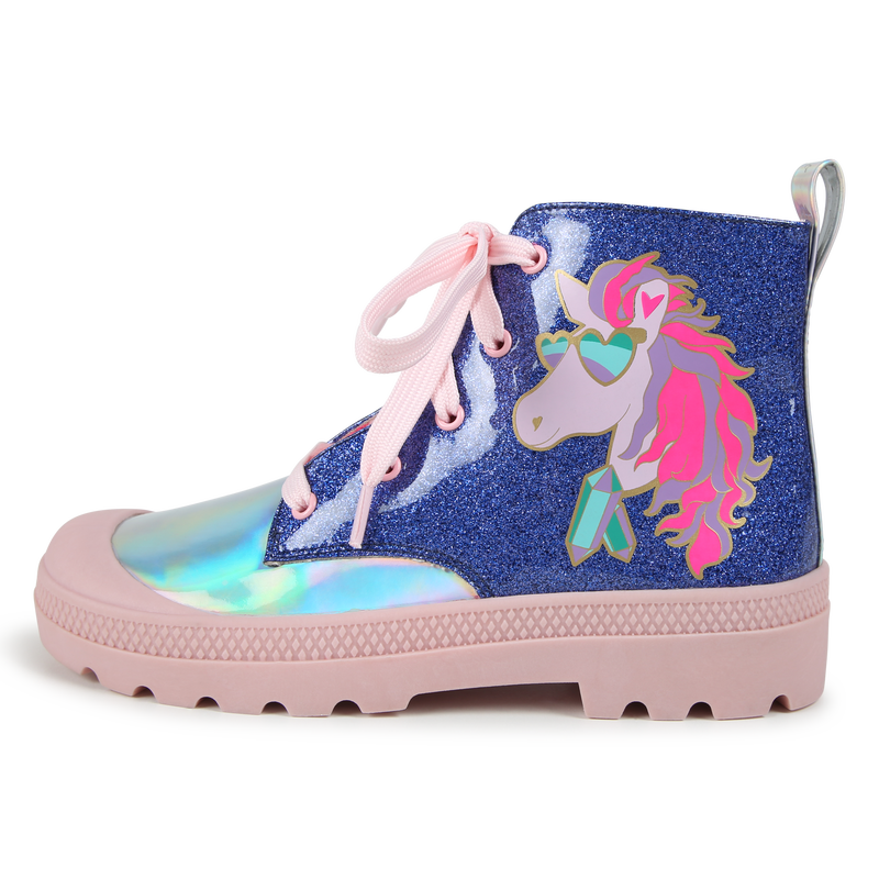 Bottines avec fermeture zipp&eacute;e et lacets BILLIEBLUSH 
                        FILLE