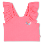 D&eacute;bardeur &agrave; bretelles volant&eacute;es BILLIEBLUSH 
                    FILLE