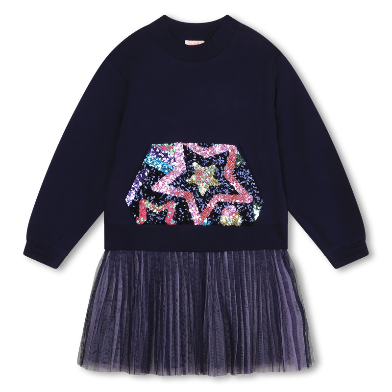Robe bimatière ornée de sequins BILLIEBLUSH 
                        FILLE