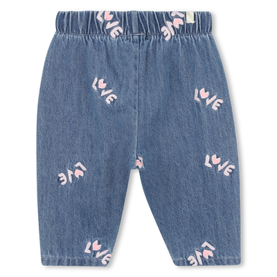 Pantalon en denim l&eacute;ger BILLIEBLUSH FILLE