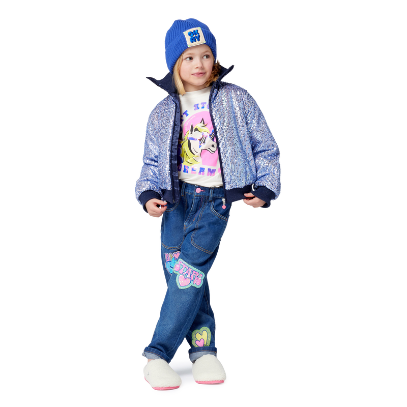 Blouson orn&eacute;e de sequins BILLIEBLUSH 
                        FILLE