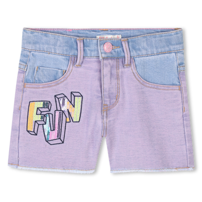 Short en jean orn&eacute; de sequins BILLIEBLUSH FILLE