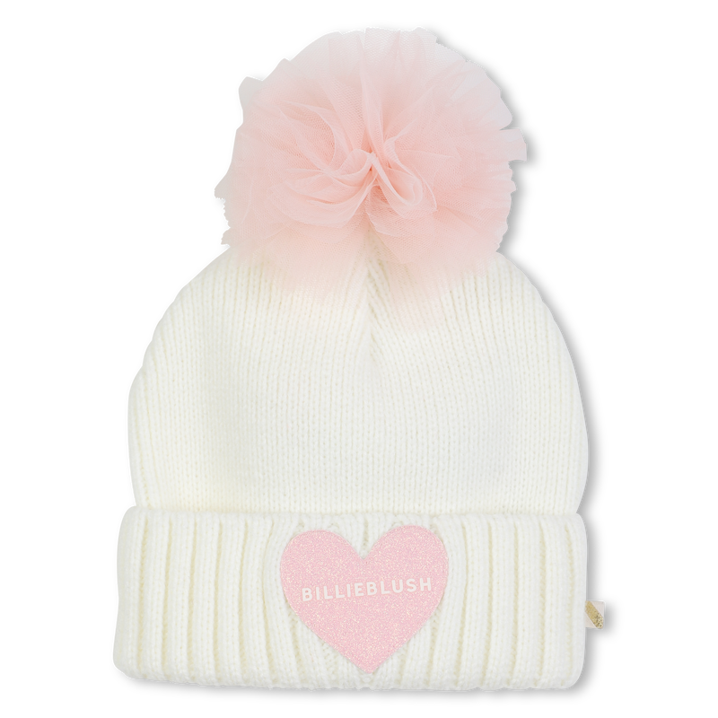 Knitted hat with pompom BILLIEBLUSH 
                    FILLE