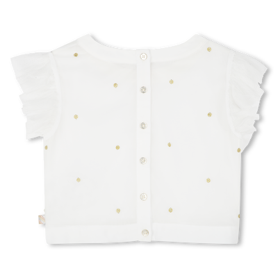 Blouse avec tulle orn&eacute;e de sequins BILLIEBLUSH FILLE