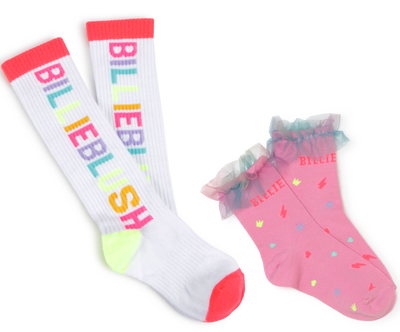 Lot de 2 chaussettes &agrave; c&ocirc;tes BILLIEBLUSH FILLE